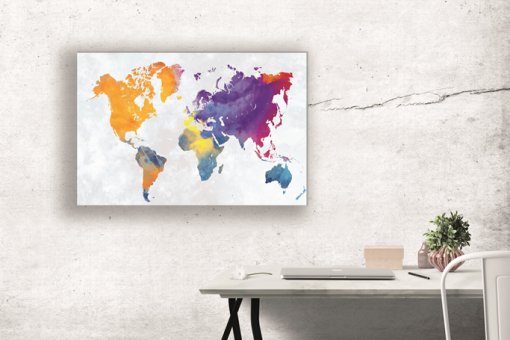 Wereldkaart Kleurrijk